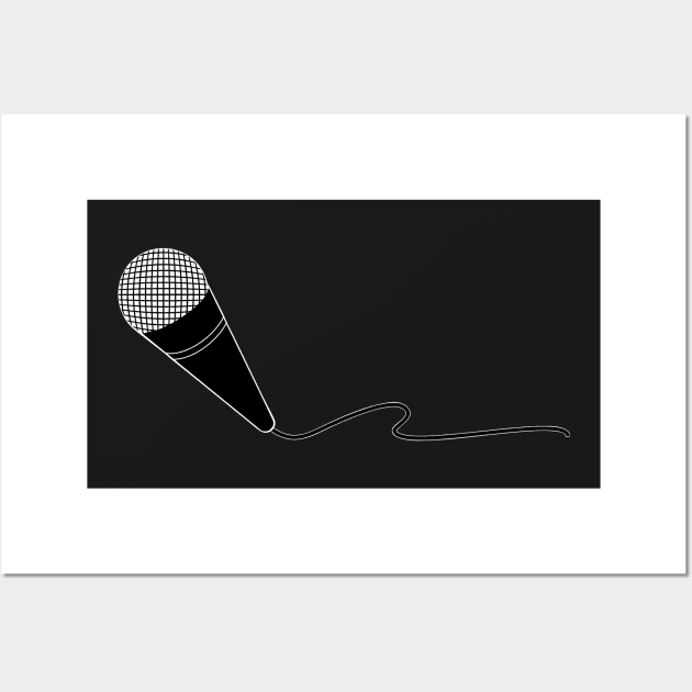 Microphone Wall Art by THP Creative